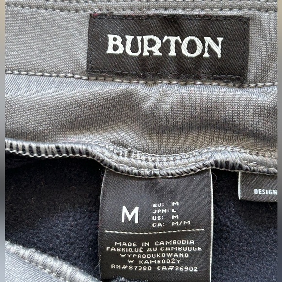 BURTON waffle materials sweatpants, size medium - Picture 6 of 6